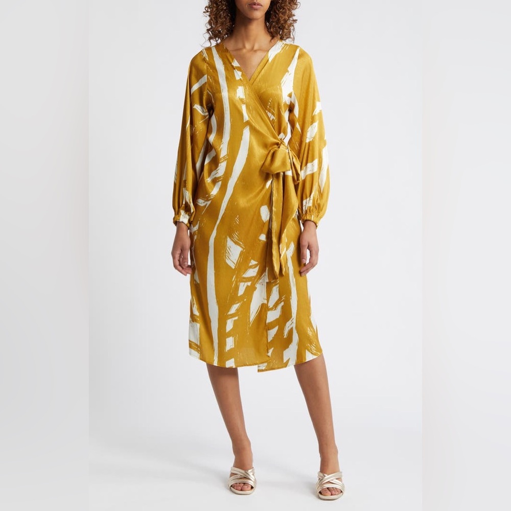 Diarrablu Lala Long Sleeve True Wrap Dress